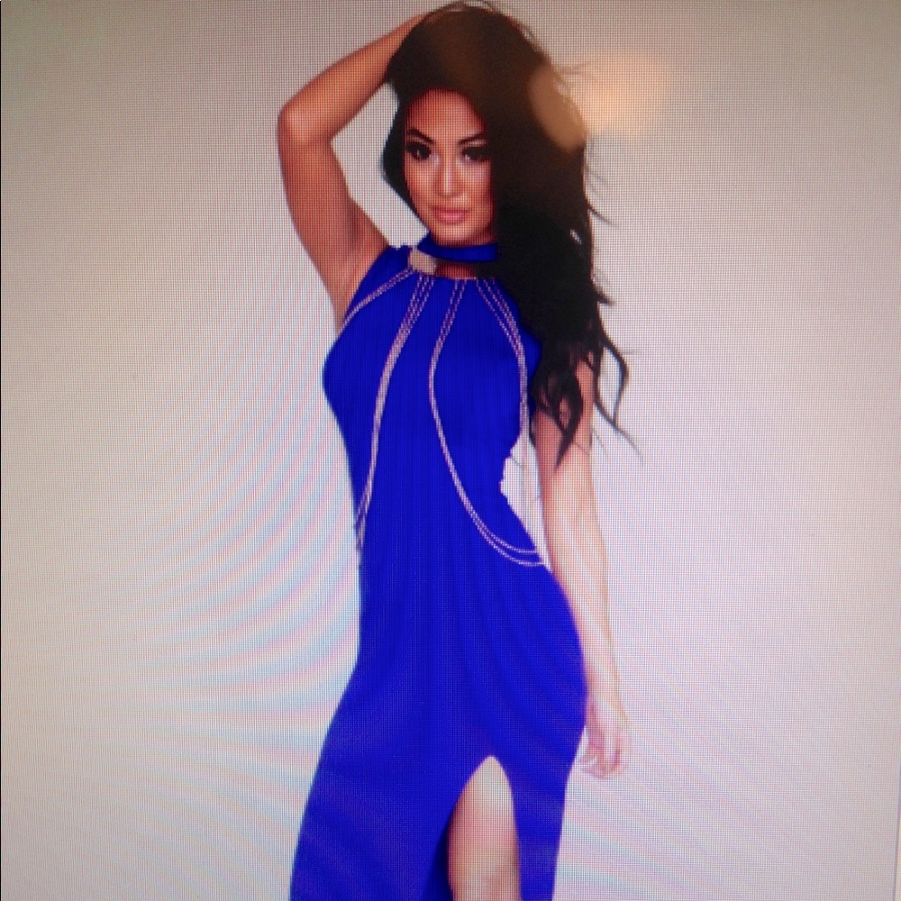 Royal Blue maxi dress